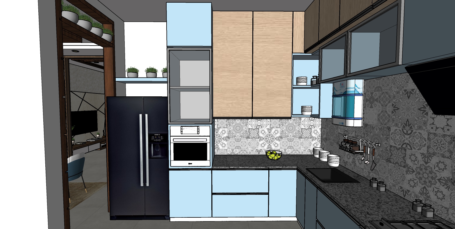 Shreehome-interiors-bangalore-kitchen-sketch
